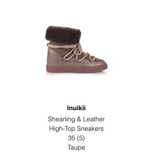 Inuikii Brown Shearling Ankle Boots